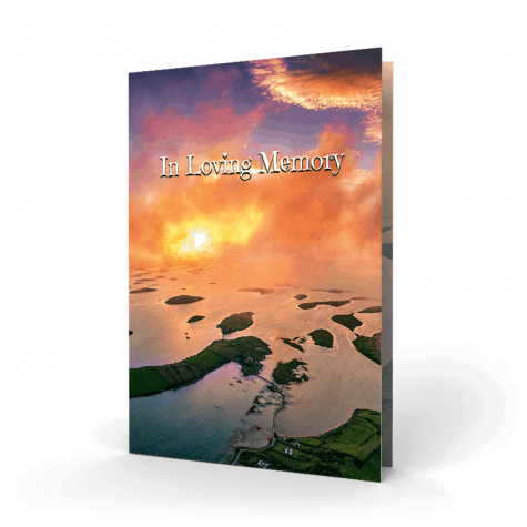 Coastal Sunset Memorial Card (NMC-02)