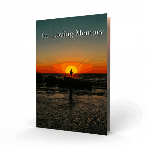 Fishing Memorial Card (SOMC-07)