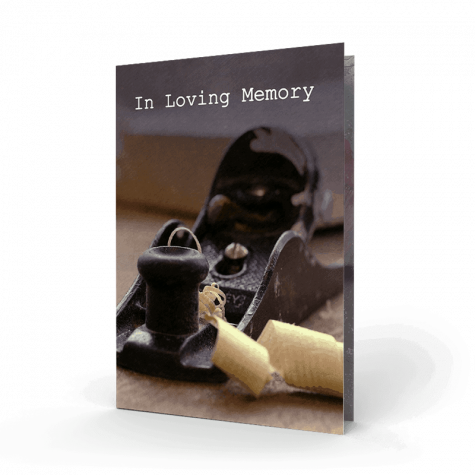 Woodwork Memorial Card SOMC-02