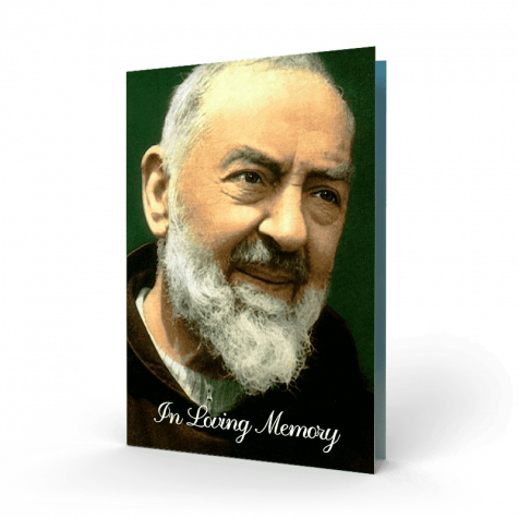 Padre Pio Memorial Card (RMC-08)