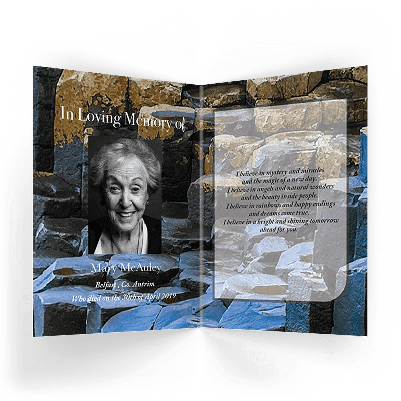 Giants Causeway Memorial Card (ICMC-04) - Image 2