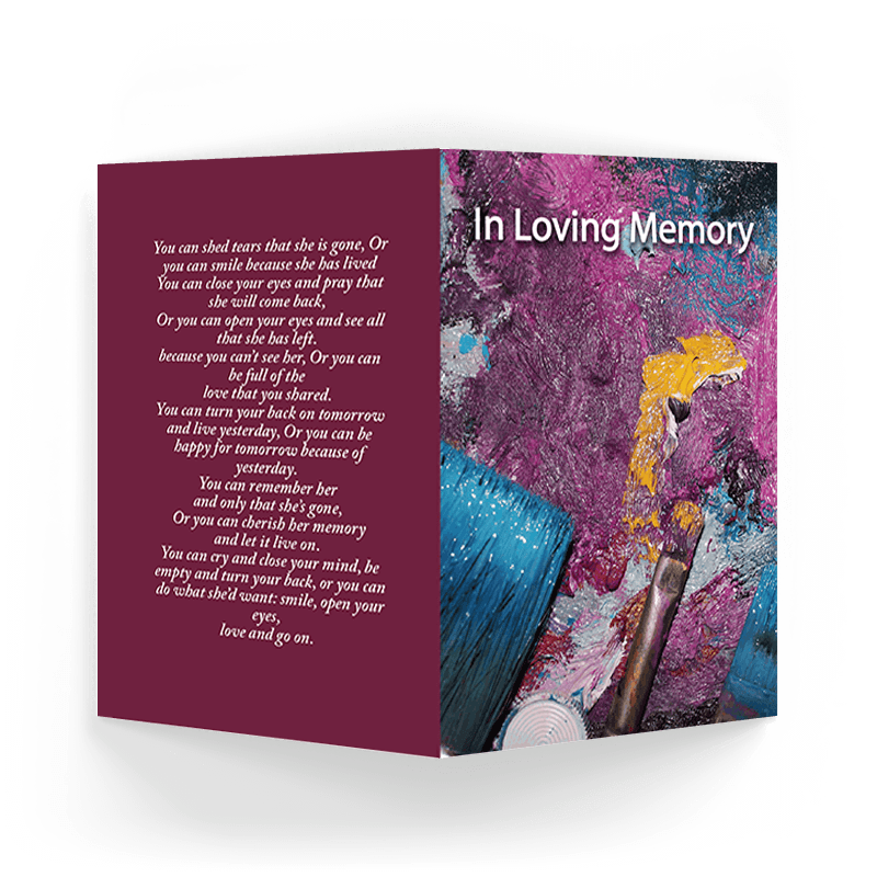 Artist Memorial Card (SOMC-03) - Image 3