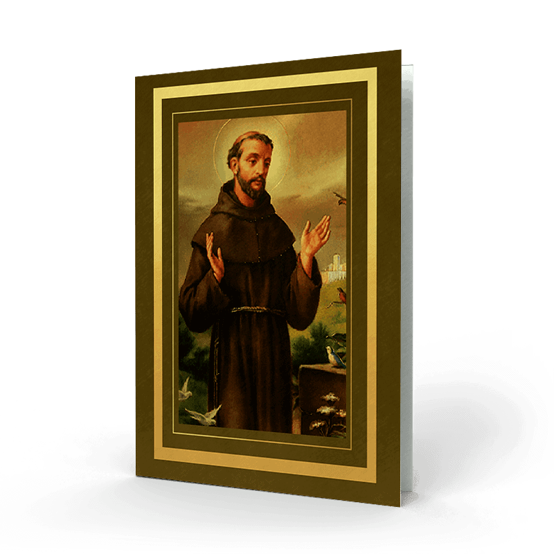 Saint Francis Memorial Card