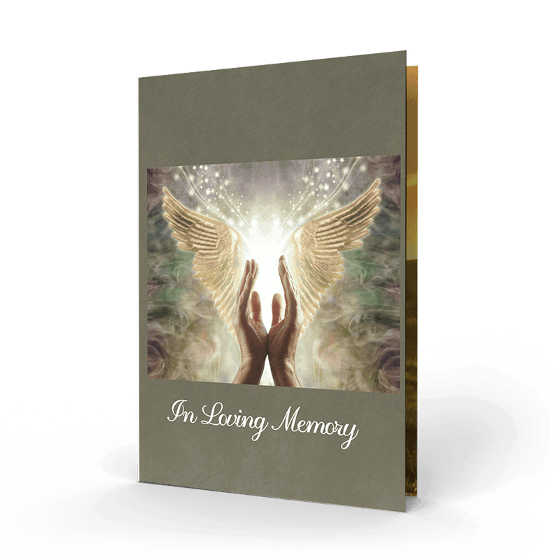 Angel Hands Memorial Card (RMC-23)