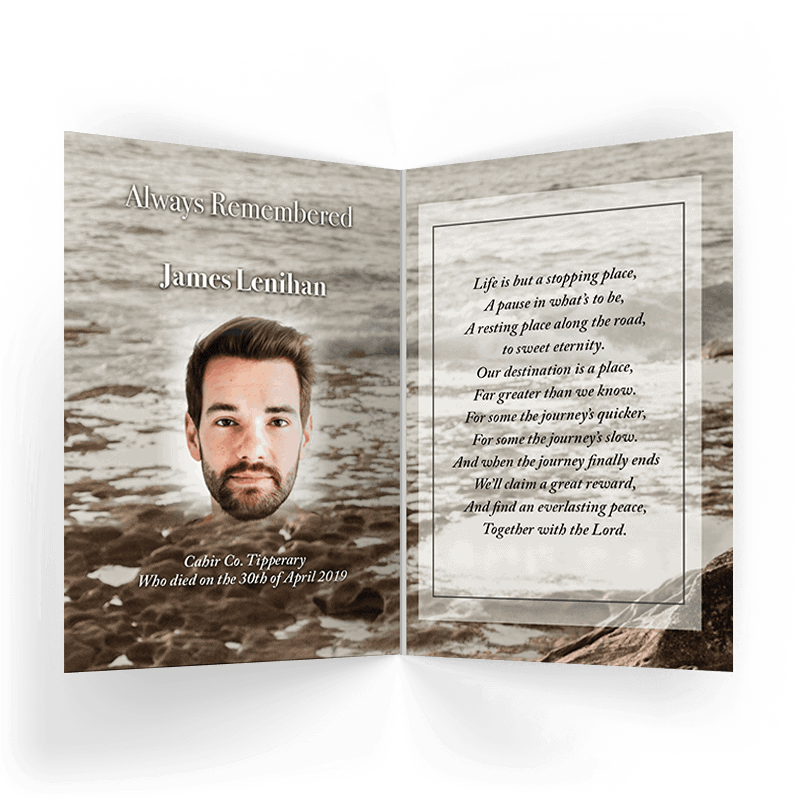 Feather Memorial Card (NMC-08) - Image 2