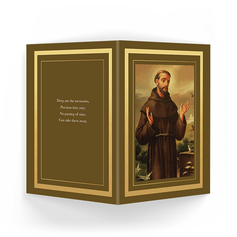 Saint Francis Memorial Card (RMC-20) - Image 3