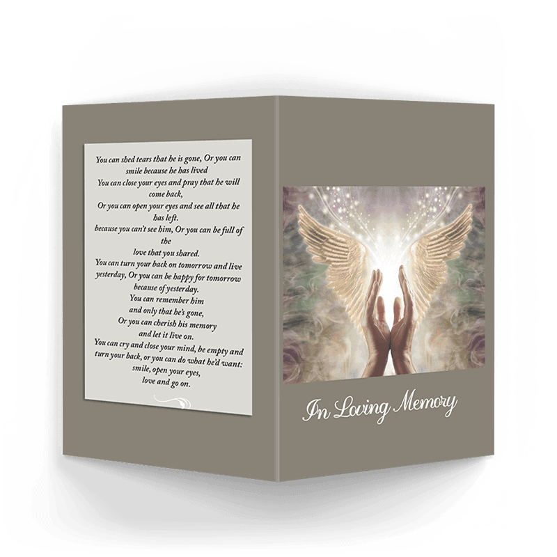Angel Hands Memorial Card (RMC-23) - Image 3