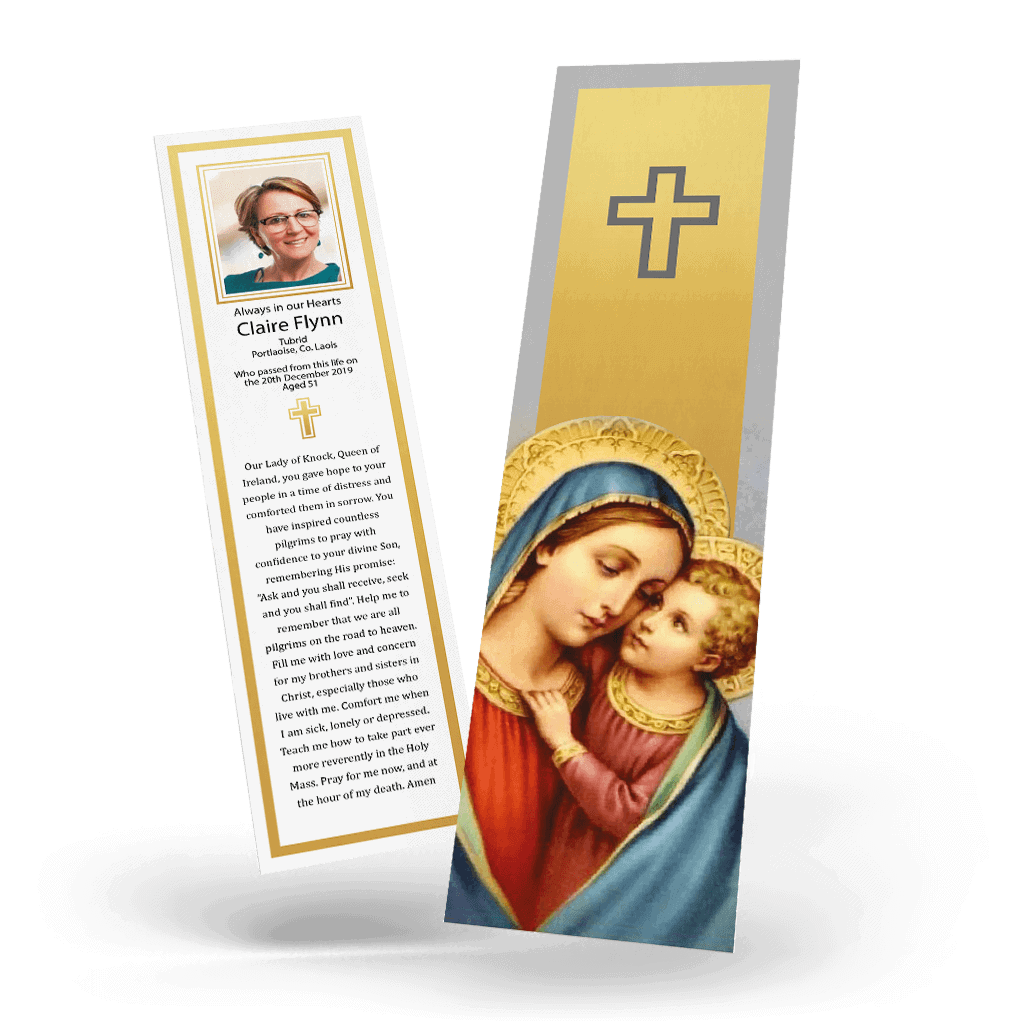 Virgin Mary with Baby Memorial Card (RBM-09)