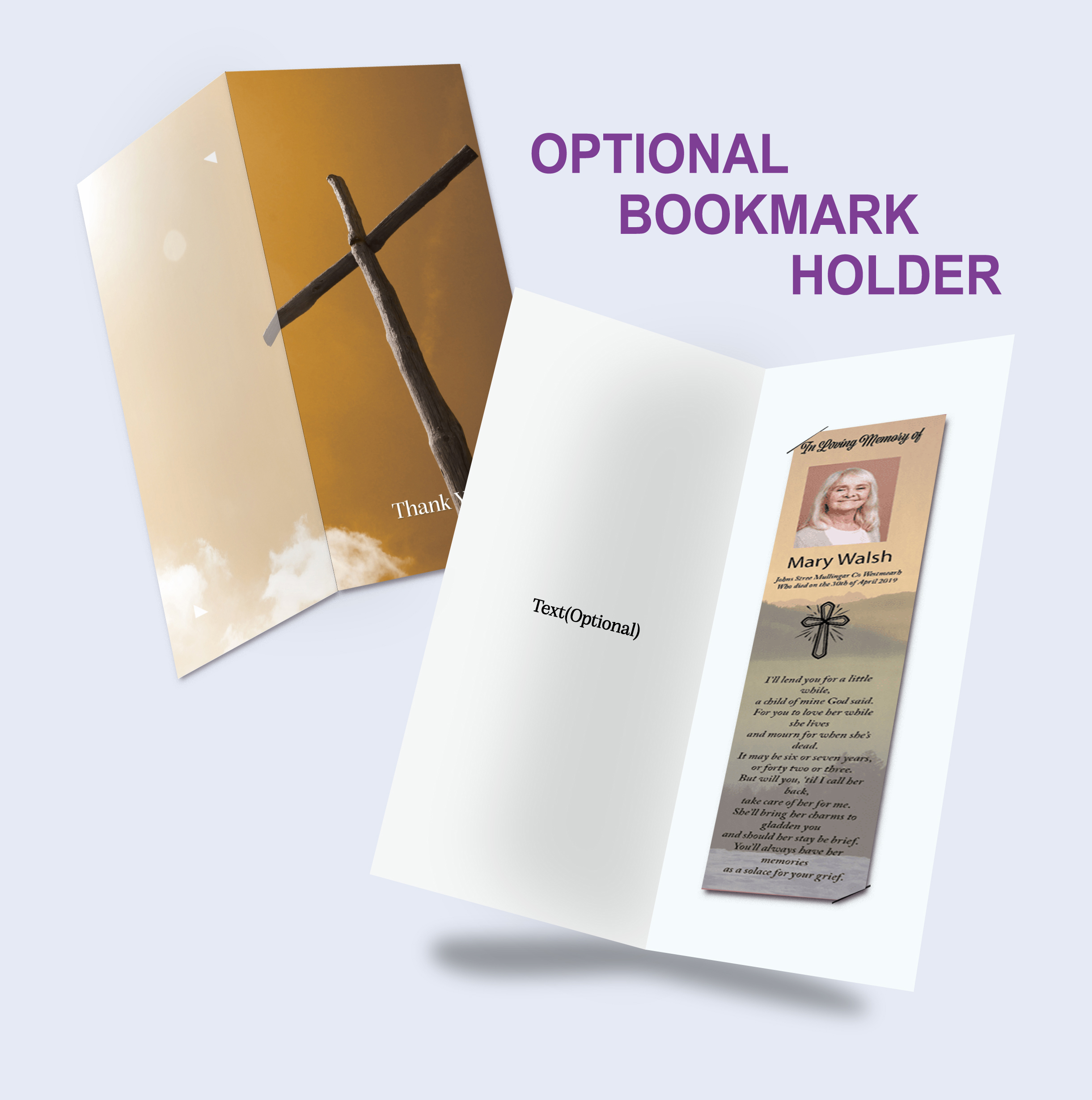 Holy Cross Memorial Bookmark (RBM-14) - Image 2
