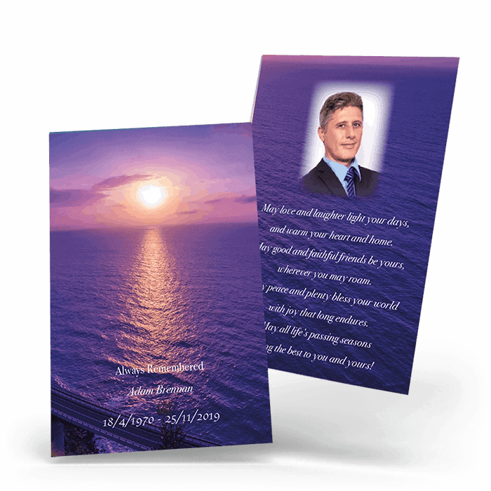 Ocean Sunset Wallet Card