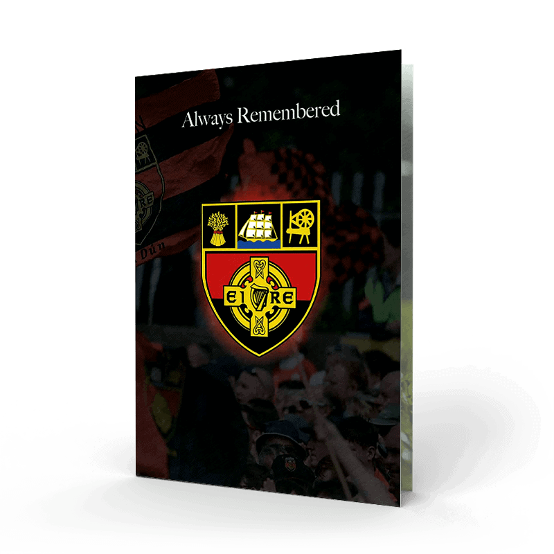 down gaa memorial card