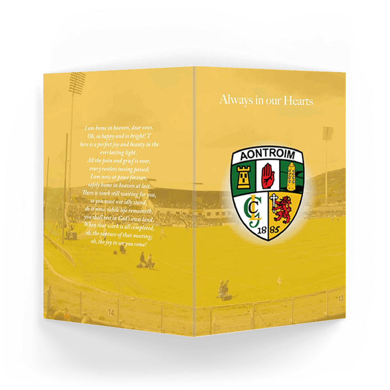Memorial Card Antrim GAA - Image 3