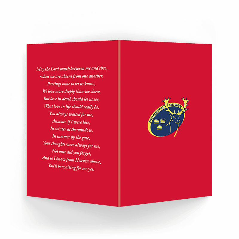 Munster Rugby Memorial Card (SOMC-19) - Image 2