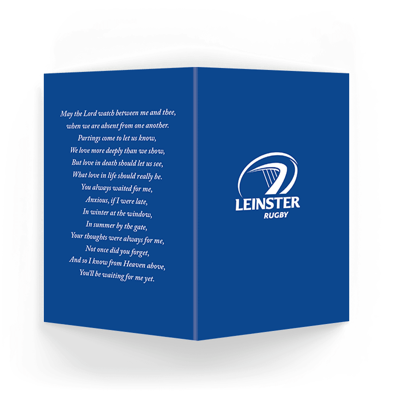 Leinster Rugby Memorial Card (SOMC-16) - Image 2