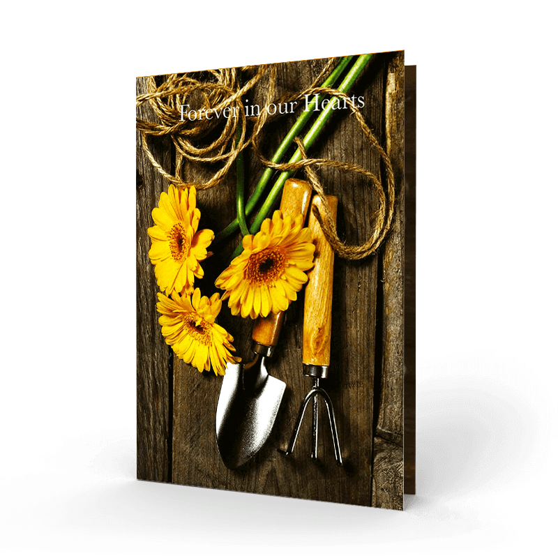 Gardening Memorial Card