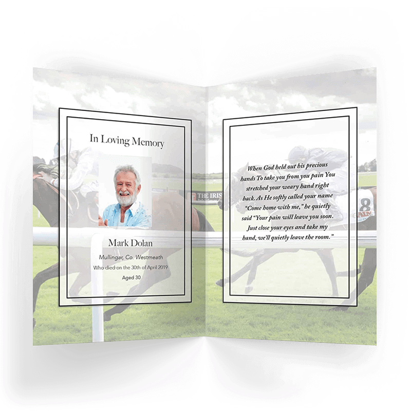 Horse Racing Memorial Card (SOMC-25) - Image 2