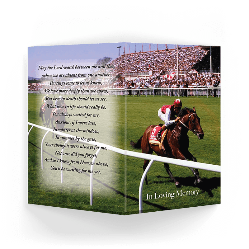 Horse Racing Memorial Card (SOMC-25) - Image 3