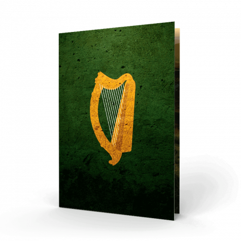 Celtic Harp Memorial Card (ICMC-01)