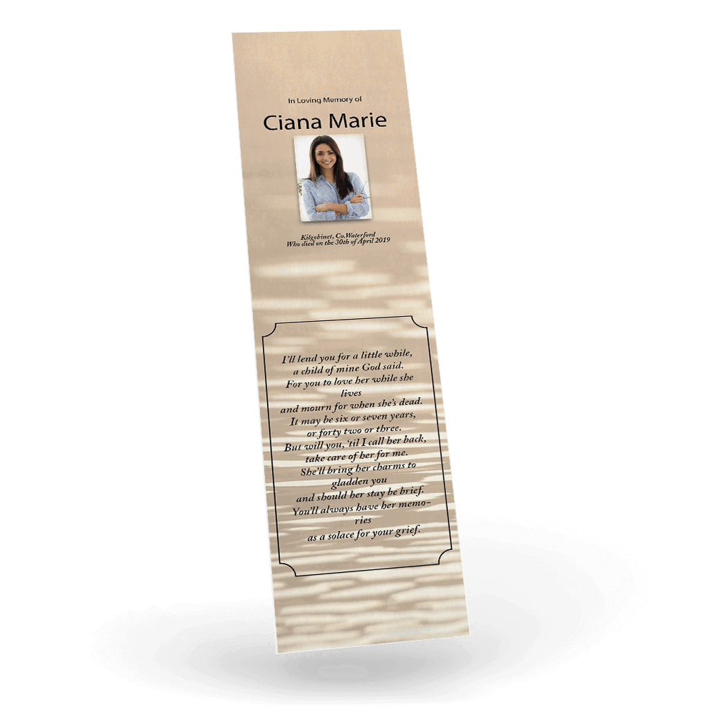 Swan Memorial Bookmark (NBM-05) - Image 2