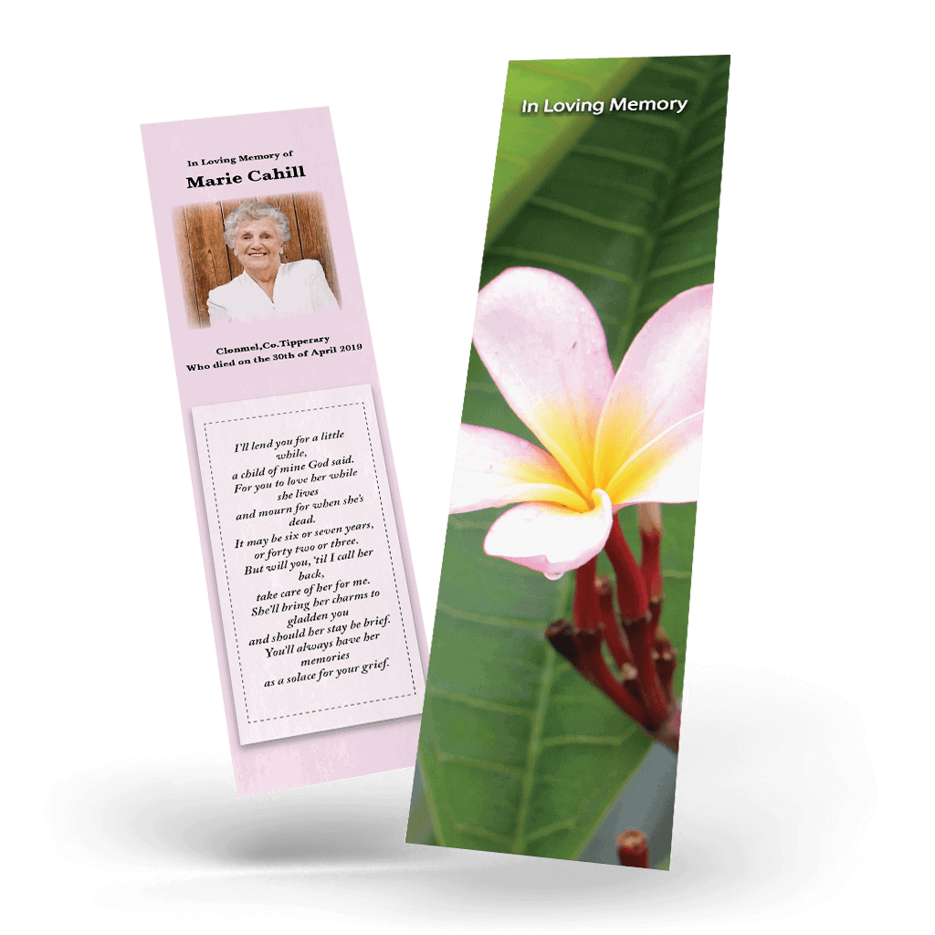 Flower Memorial Bookmark (FBM18)
