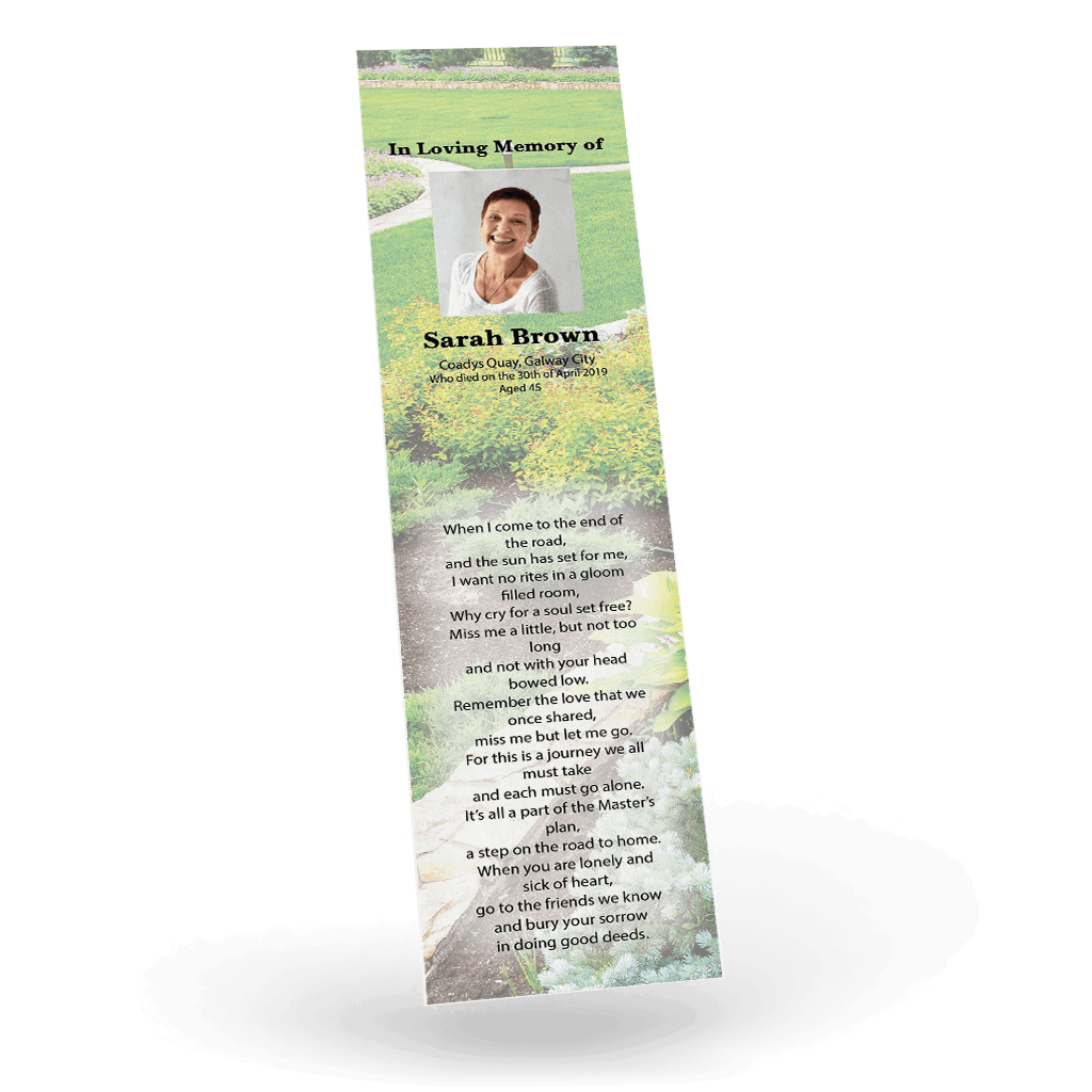 Garden Memorial Bookmark (FBM22) - Image 2
