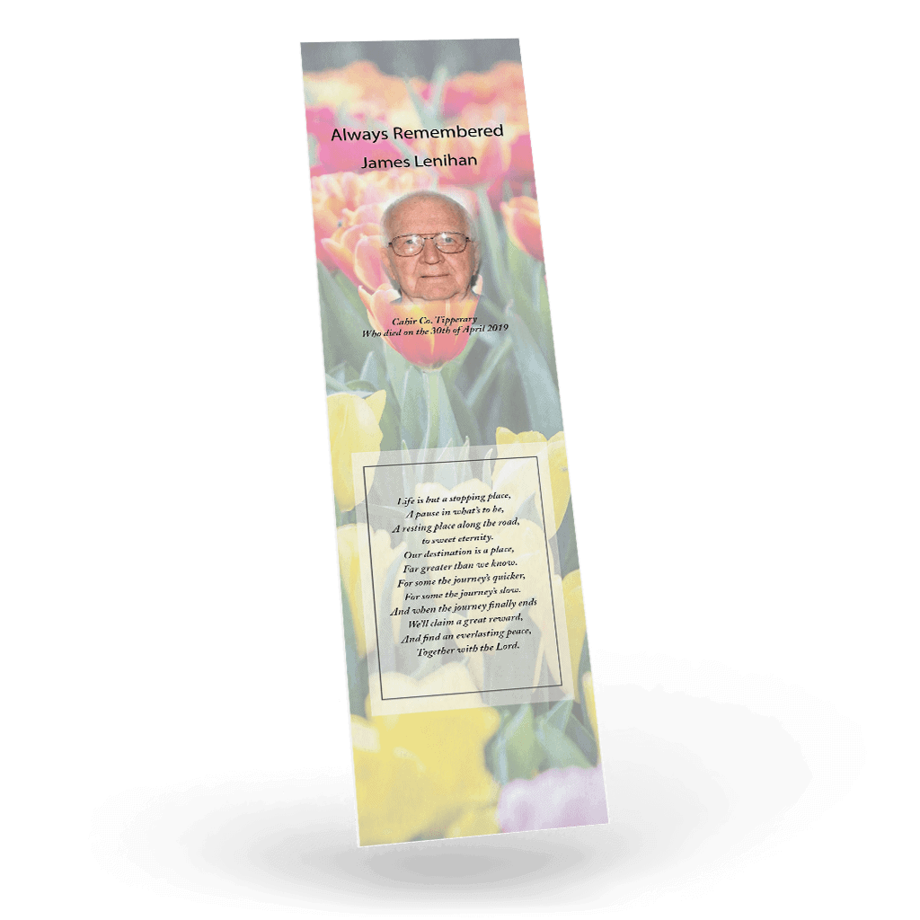 Tulips Memorial Bookmark (FBM23) - Image 2