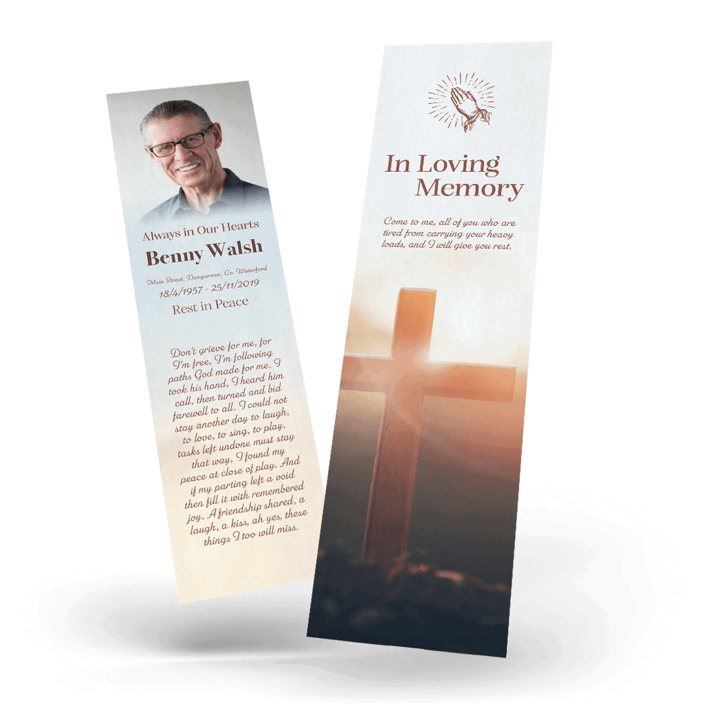 Cross Memorial Bookmark (RBM-22)