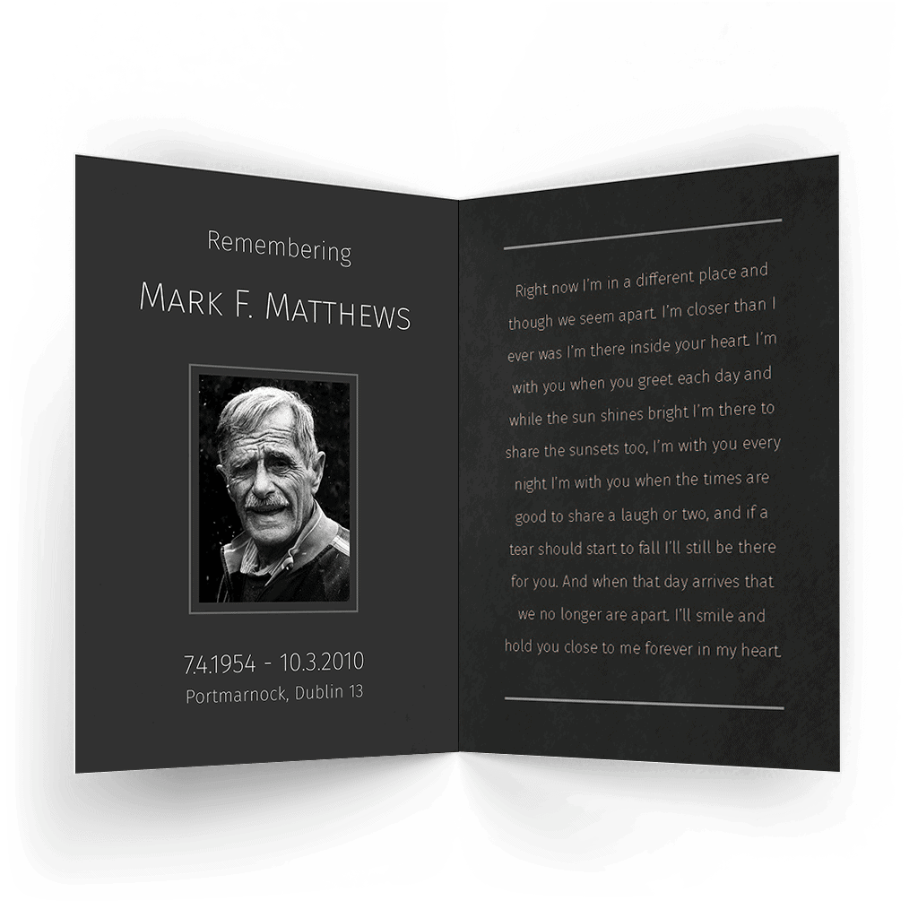 Portmarnock Beach Sunset Memorial Card (NMC-33) - Image 2