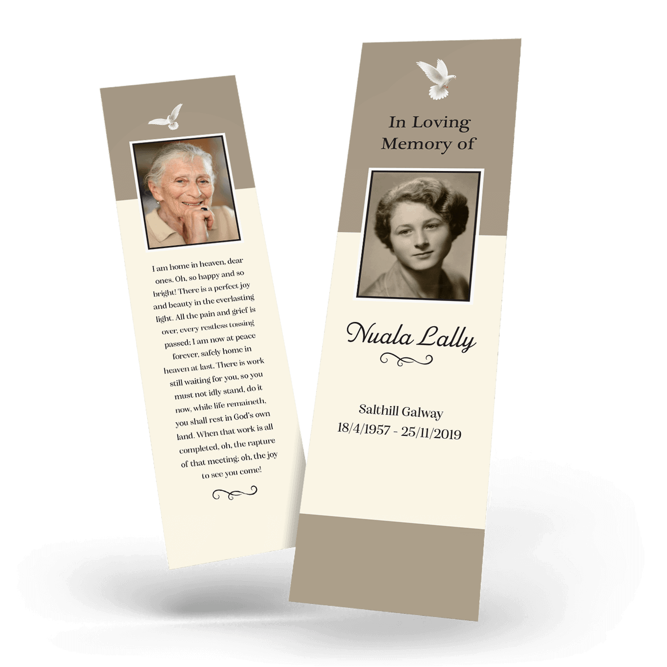 Modern Memorial Bookmark (MMB-10)