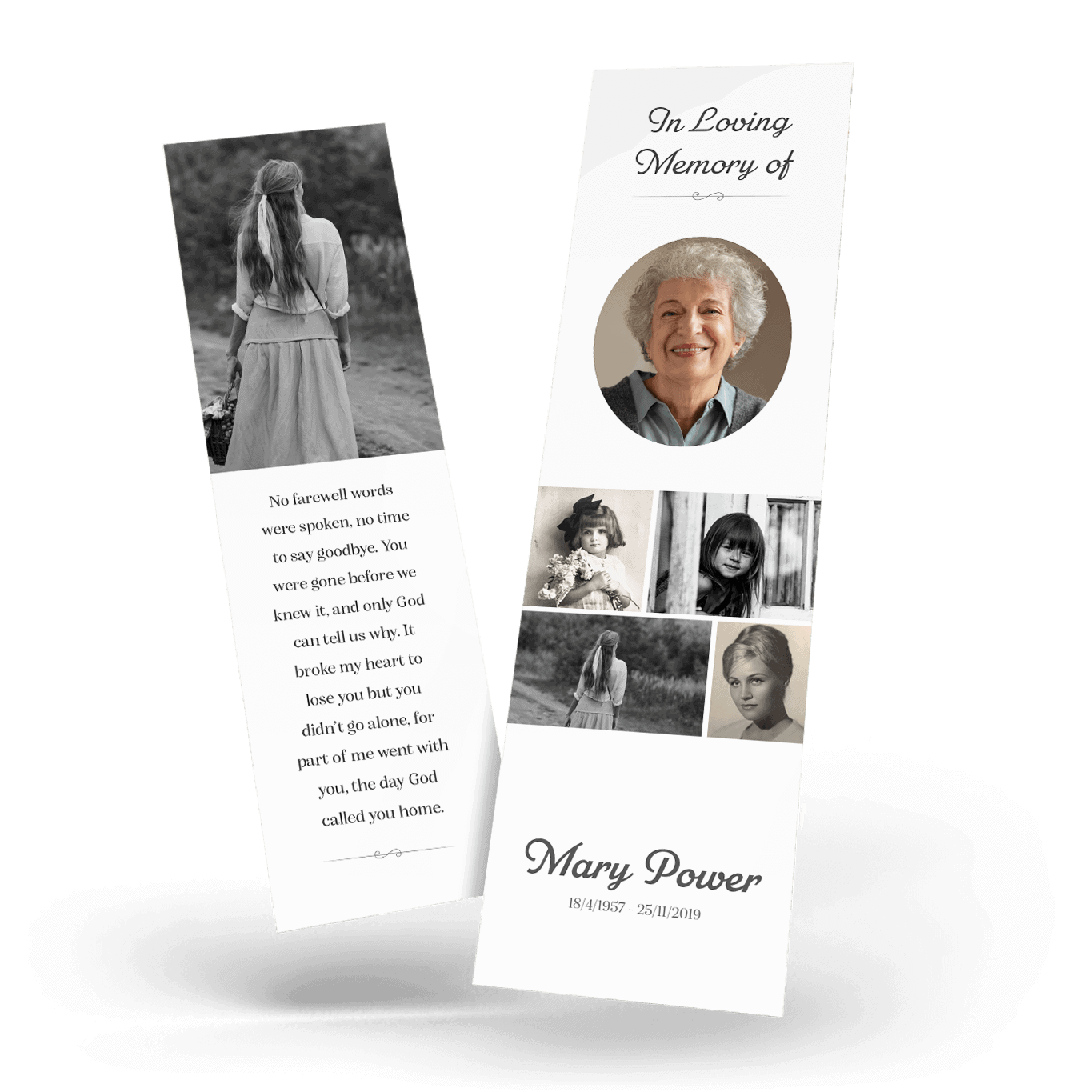 Modern Memorial Bookmark (MMB-05)