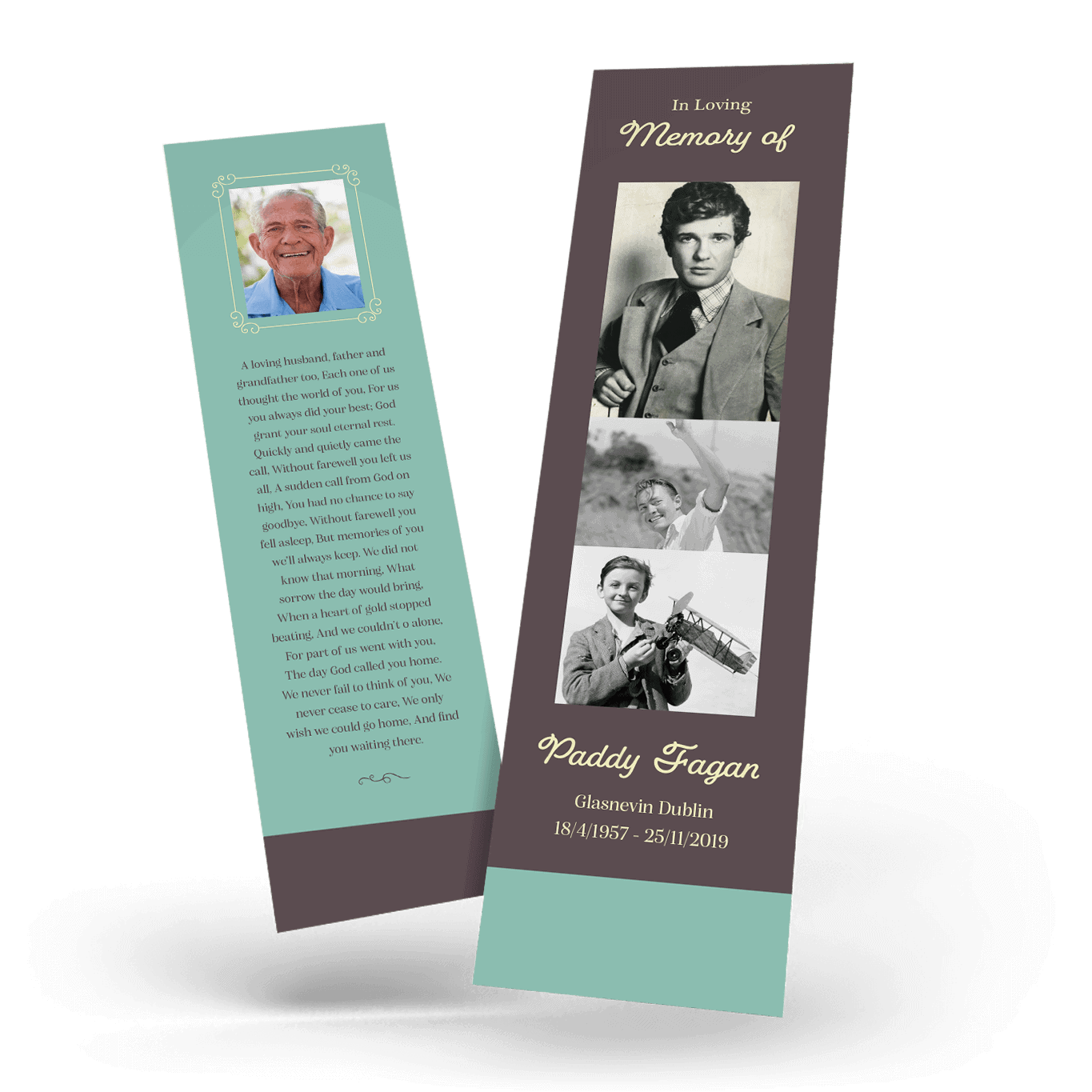 Modern Memorial Bookmark (MMB-07)
