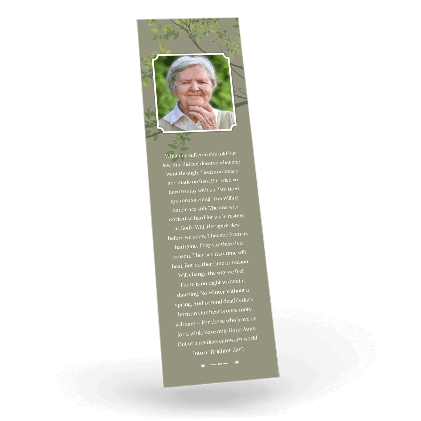 Modern Memorial Bookmark (MMB-16) - Image 2