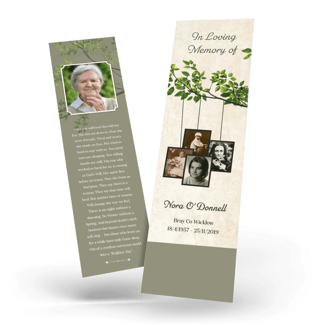 Modern Memorial Bookmark (MMB-16)