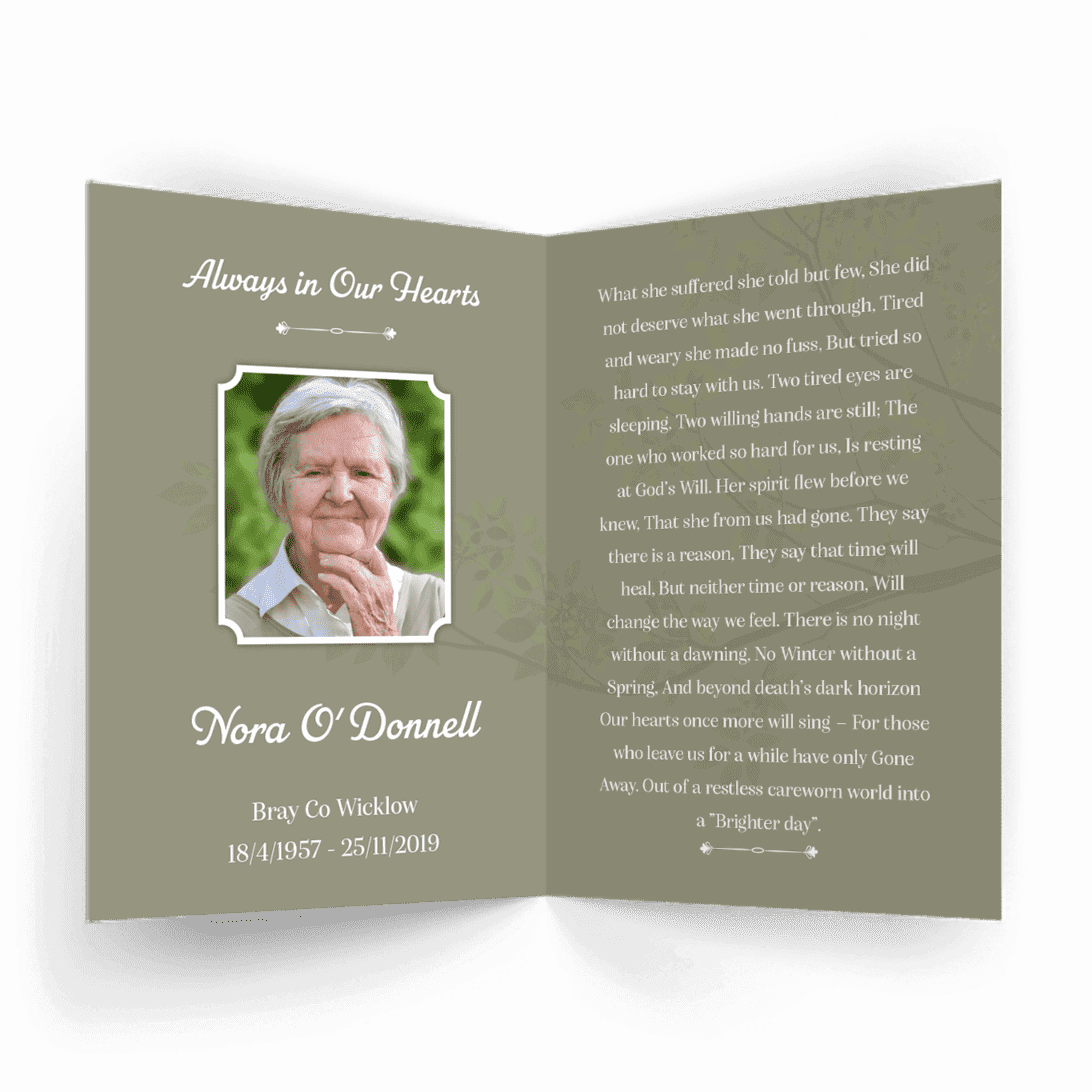 Modern Memorial Card (MMC-16) - Image 2