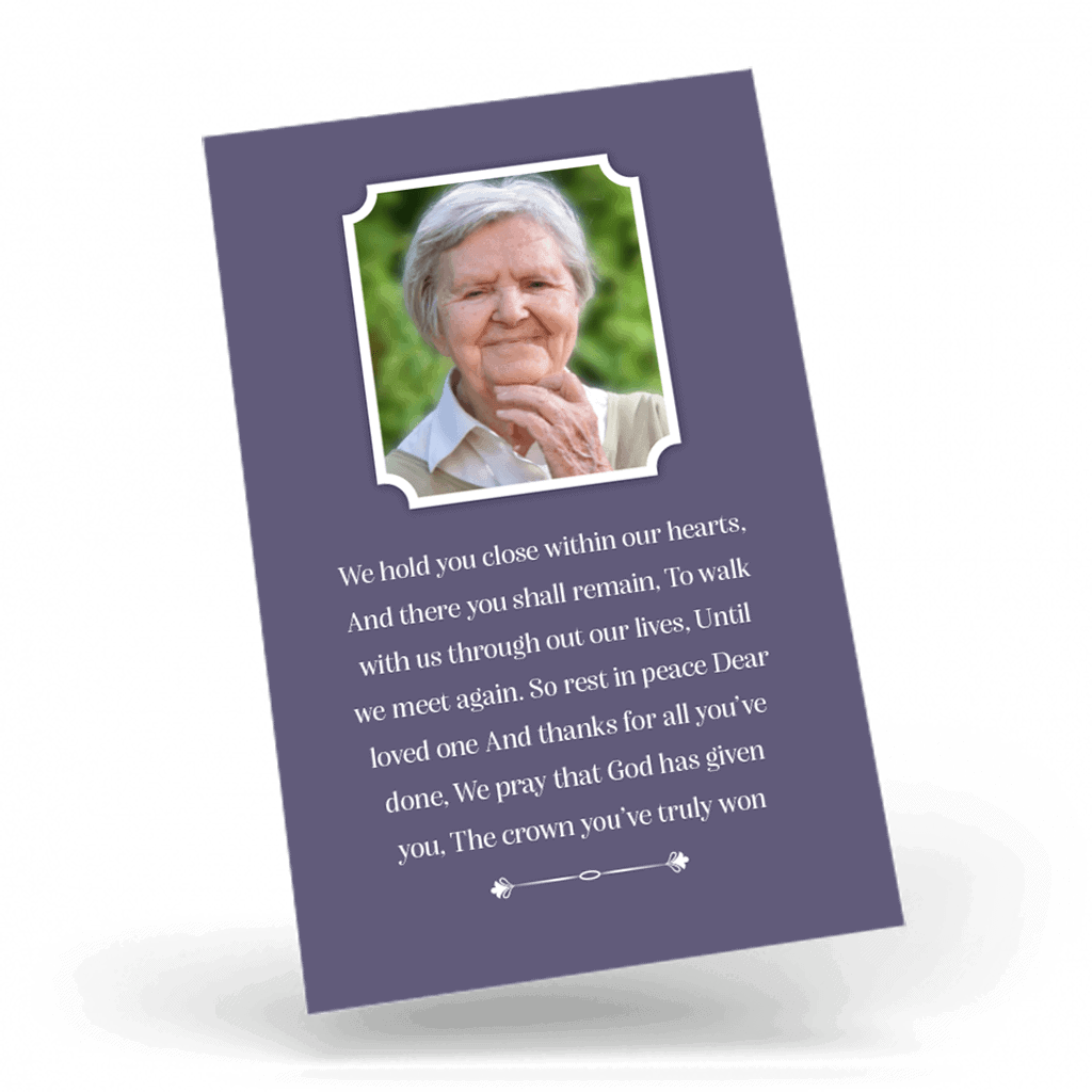 Blessed Virgin Praying & Holding Rosary Beads WC back