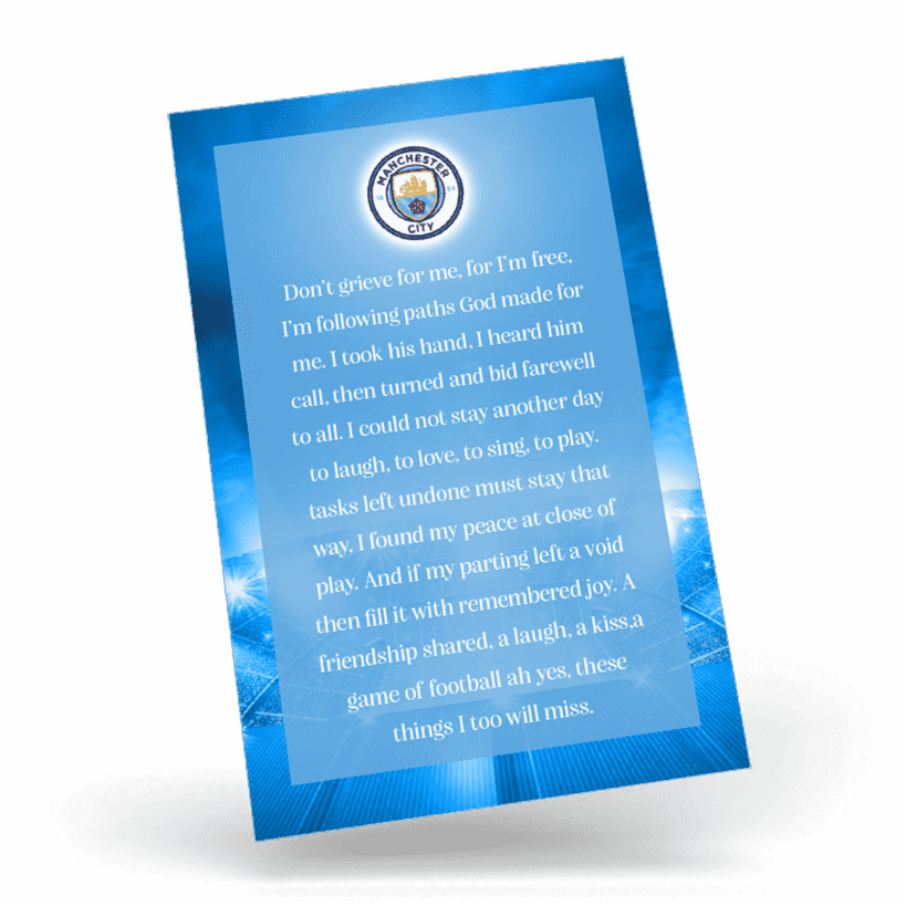 Manchester City FC Memorial Wallet Card (SHW-08) - Image 3