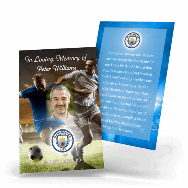 Manchester City FC Memorial Wallet Card