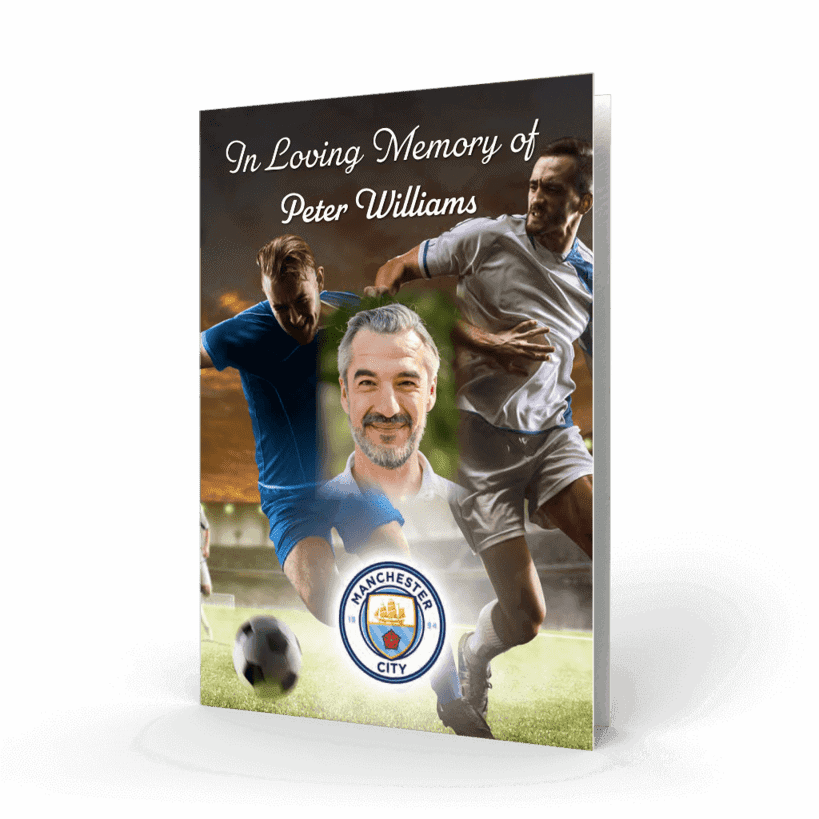 Manchester City Memorial Card