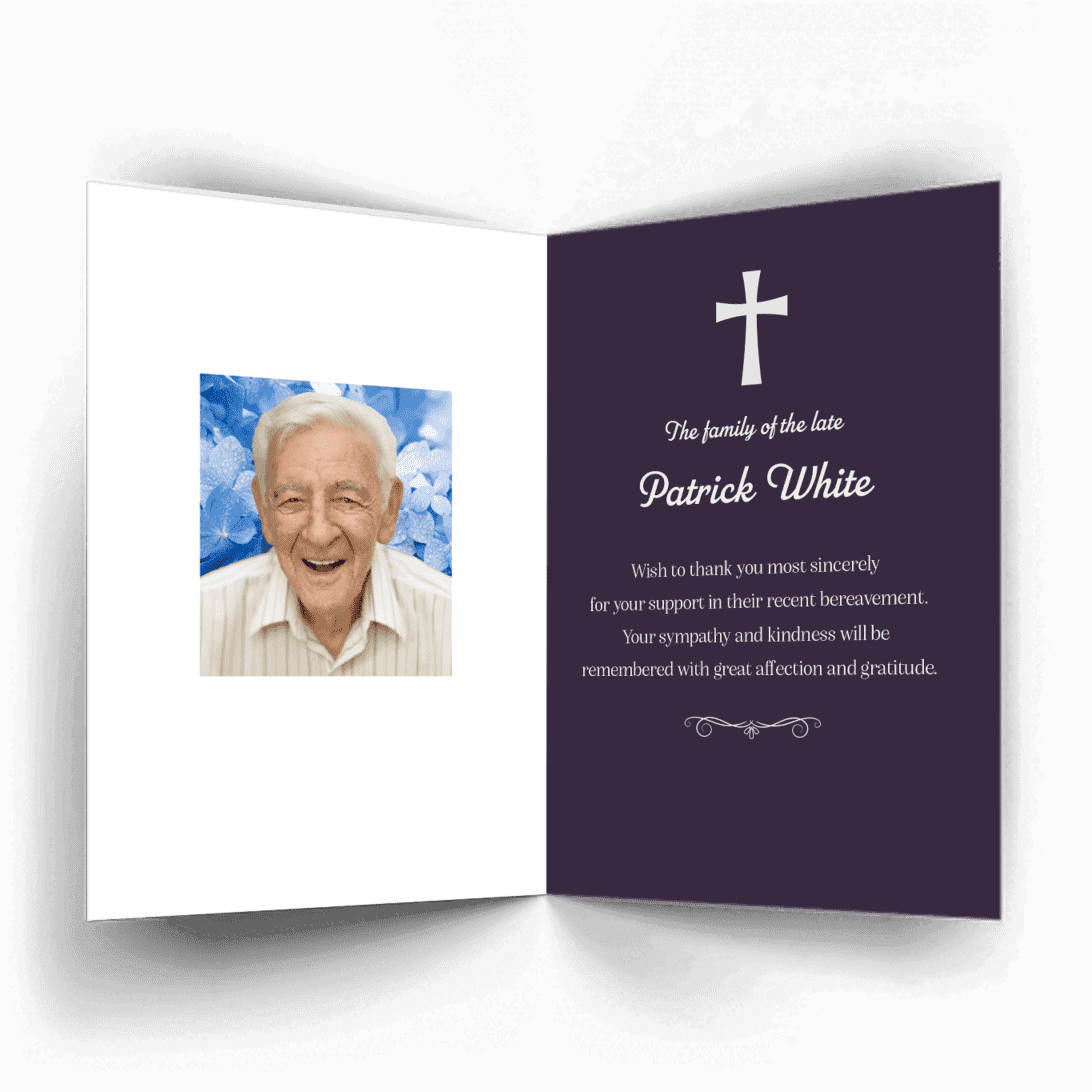 Mary and baby Jesus ackn-card-inside