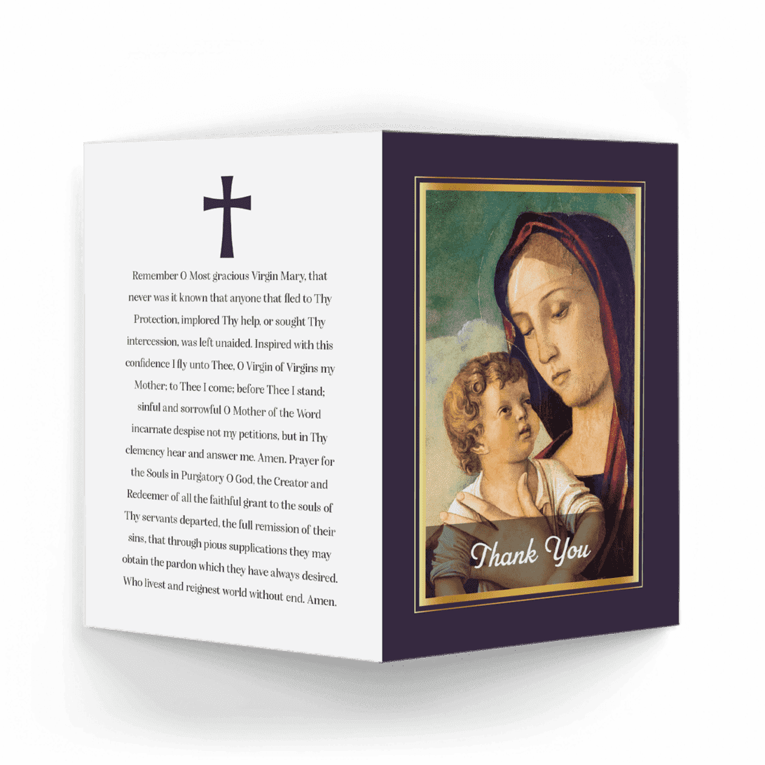 Mary and baby Jesus ackn-card-outside