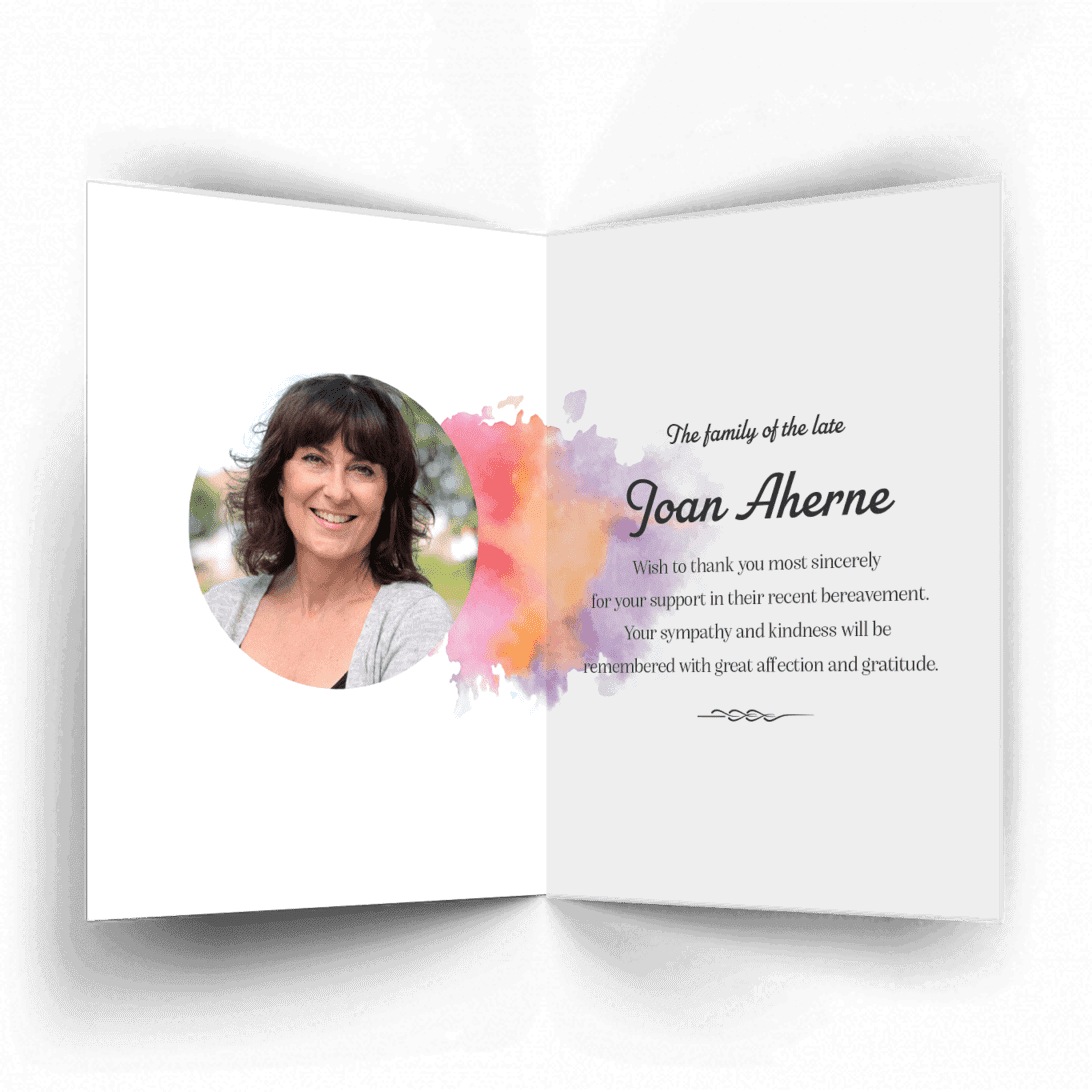 Religious with Cross Thank You Card (PAC-56) - Image 2