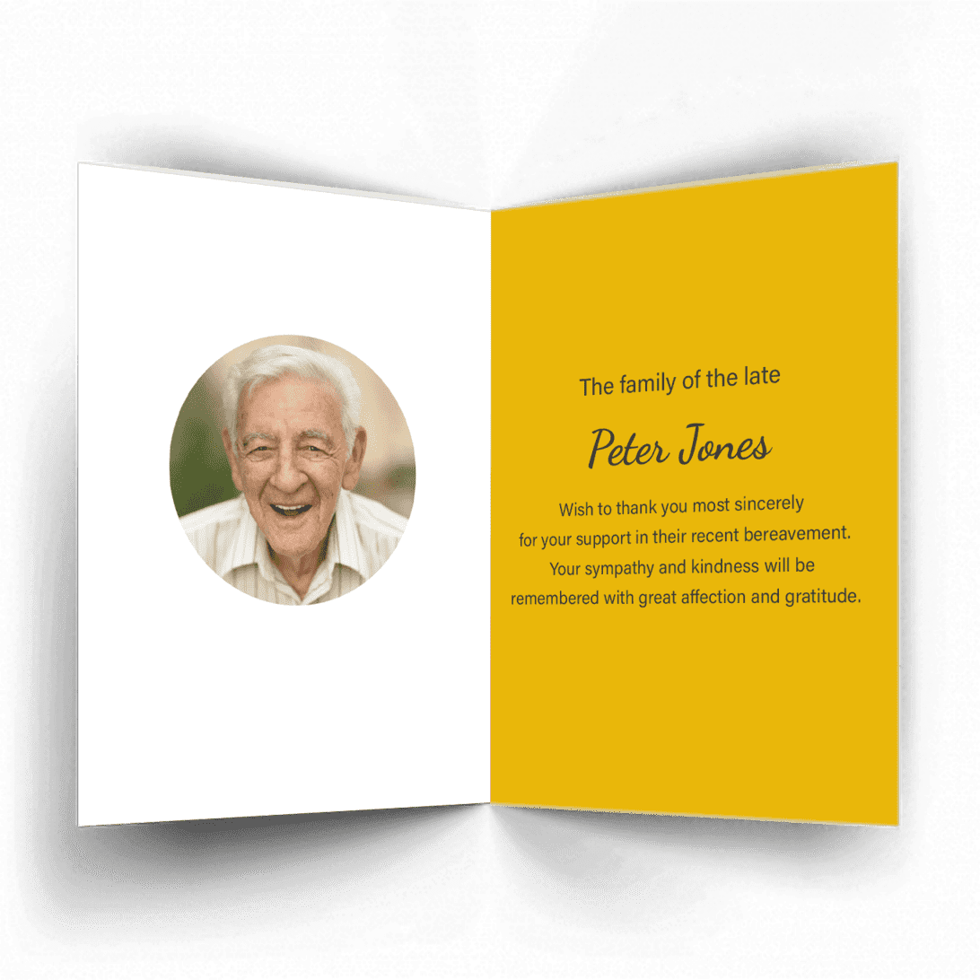 AUTUMS IN WOODS Thank You Card inside