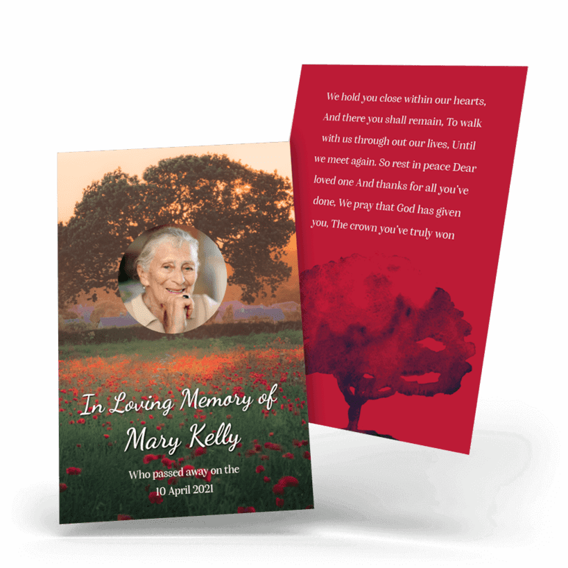 Field of Poppies Wallet Card cover