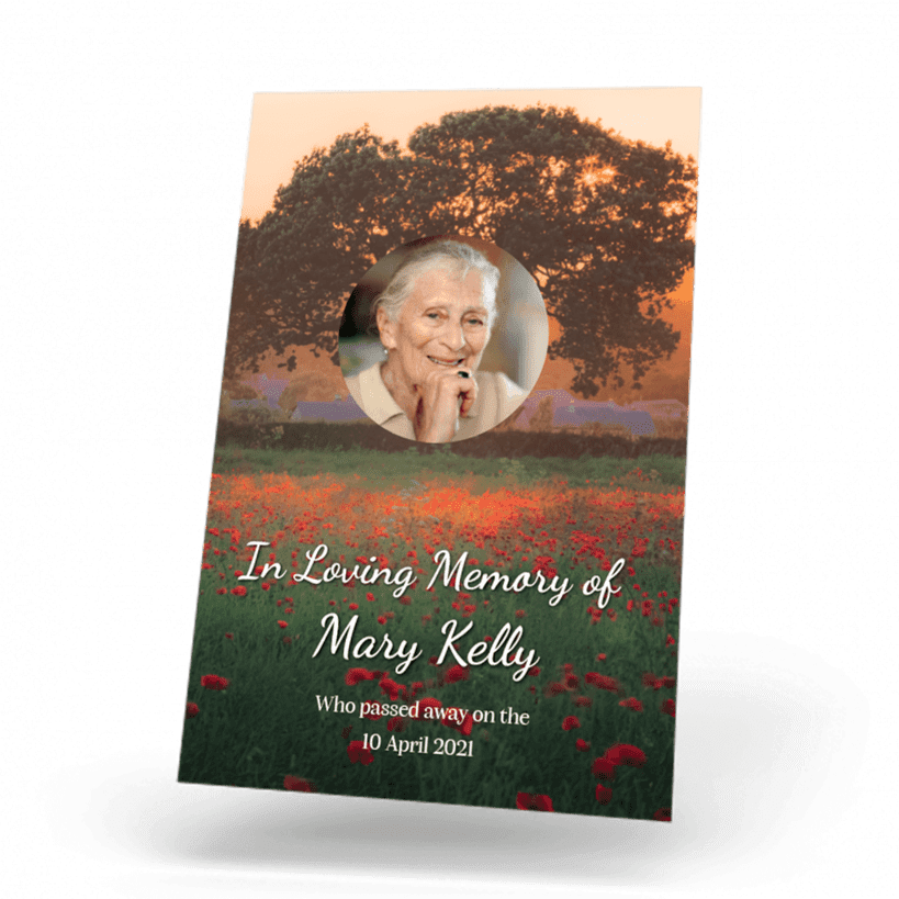 Field of Poppies Wallet Card front