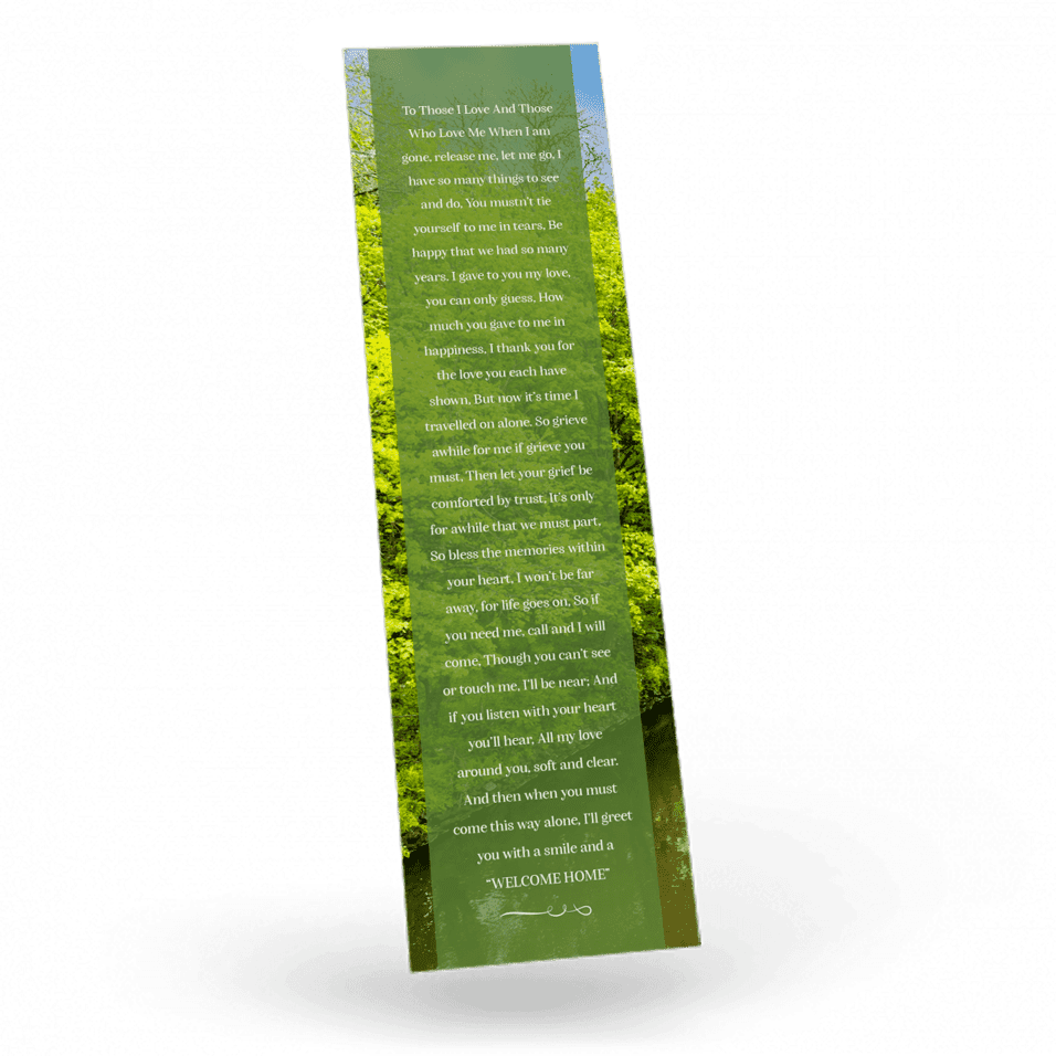 RIVER SCENE Bookmark back