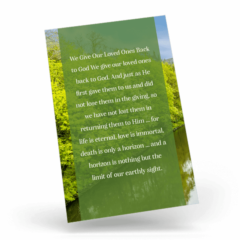 RIVER SCENE Wallet Card back