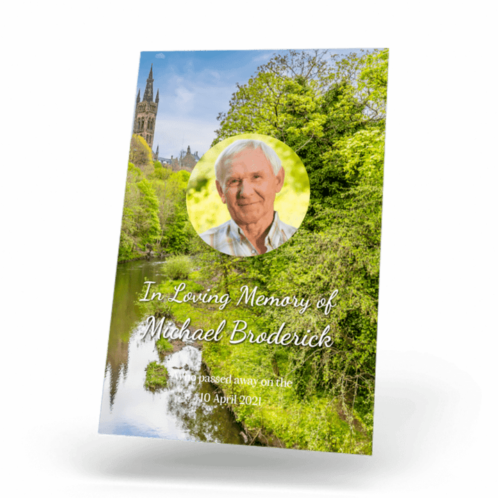 RIVER SCENE Wallet Card front