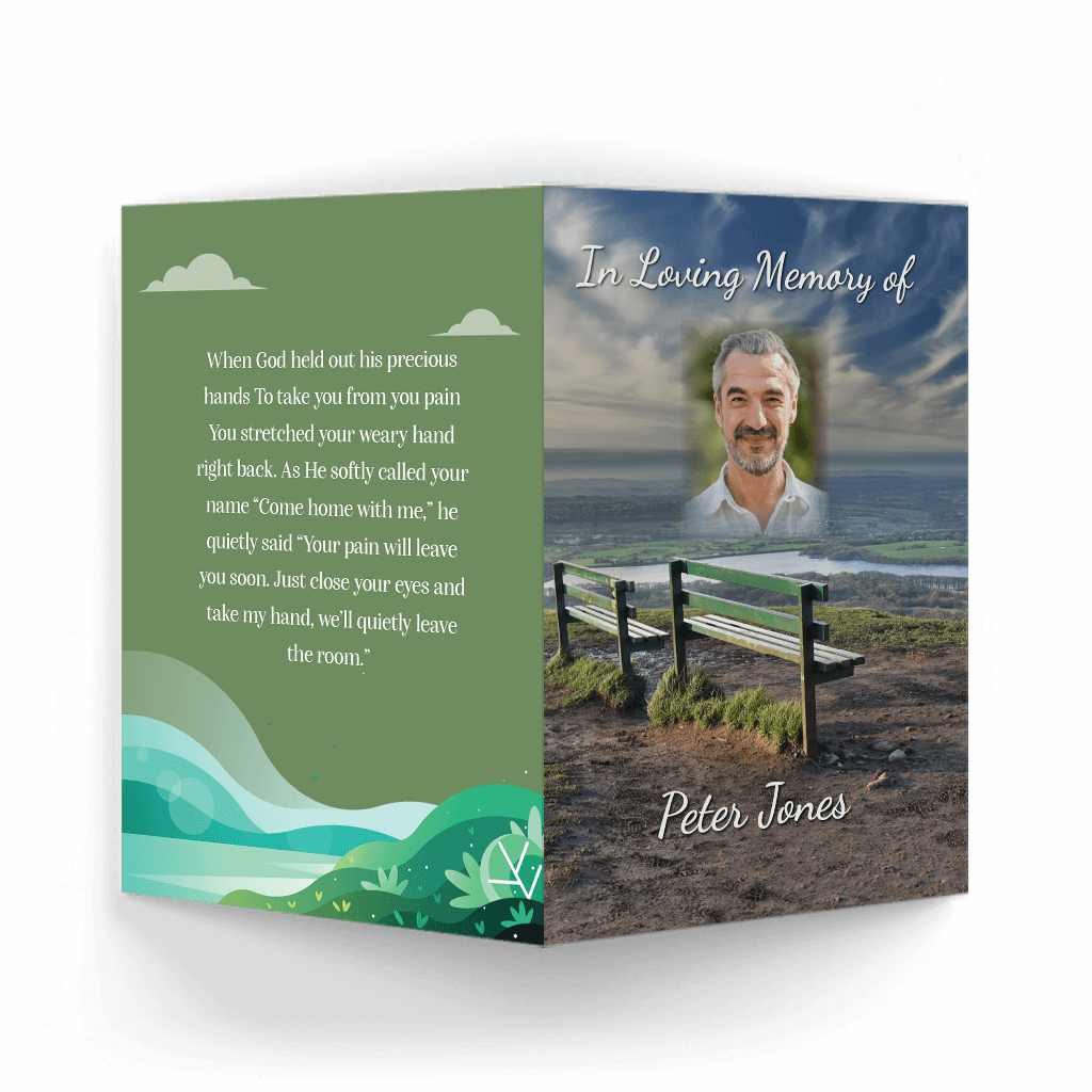 View of Valley memorial card outside