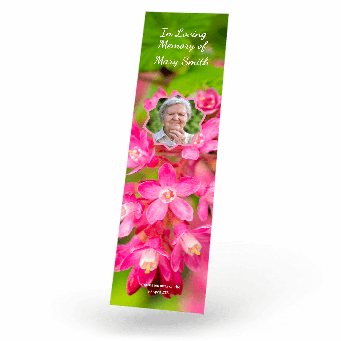 Spring Flowers Bookmark front