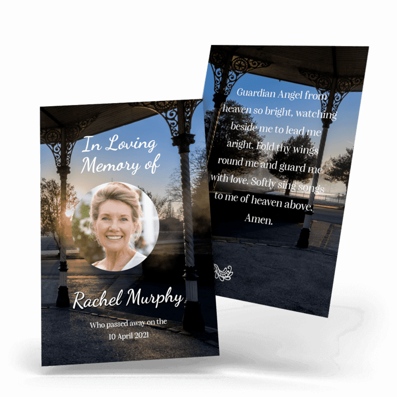 Town sunrise Wallet Card cover